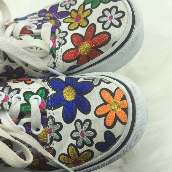 Vans Glitter Daisies Era Platform W(5.0) M(3.5) Sneakers Shoes - Picture 6 of 9